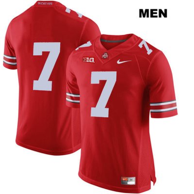 Men's NCAA Ohio State Buckeyes Dwayne Haskins #7 College Stitched No Name Authentic Nike Red Football Jersey XX20G83IT